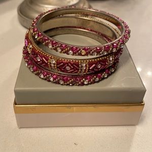 Fuschia Bangle Bracelets